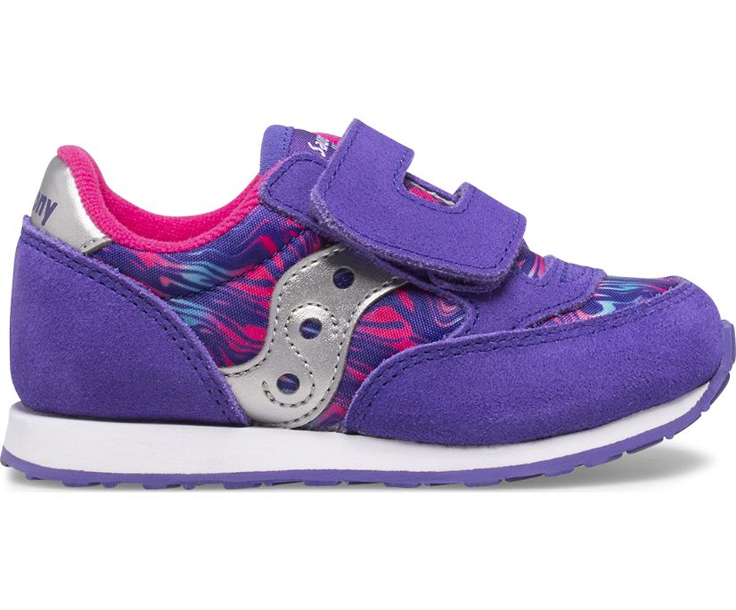 Tenis Saucony Baby Jazz Hook & Loop Niños Morados | México 727NWYB